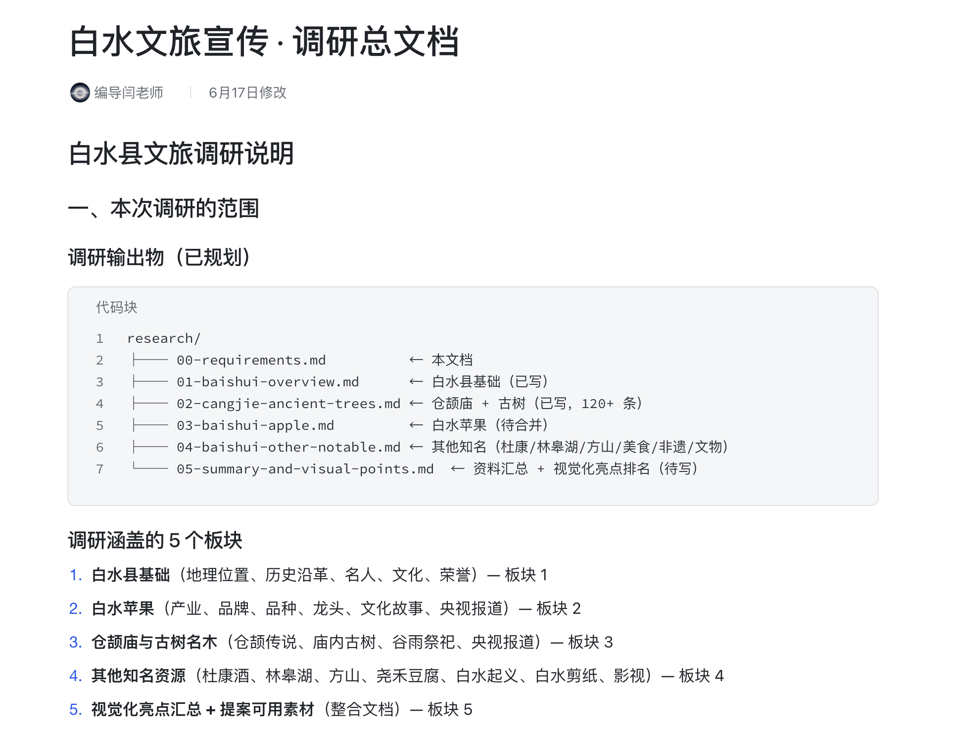 白水文旅宣传调研总文档截图